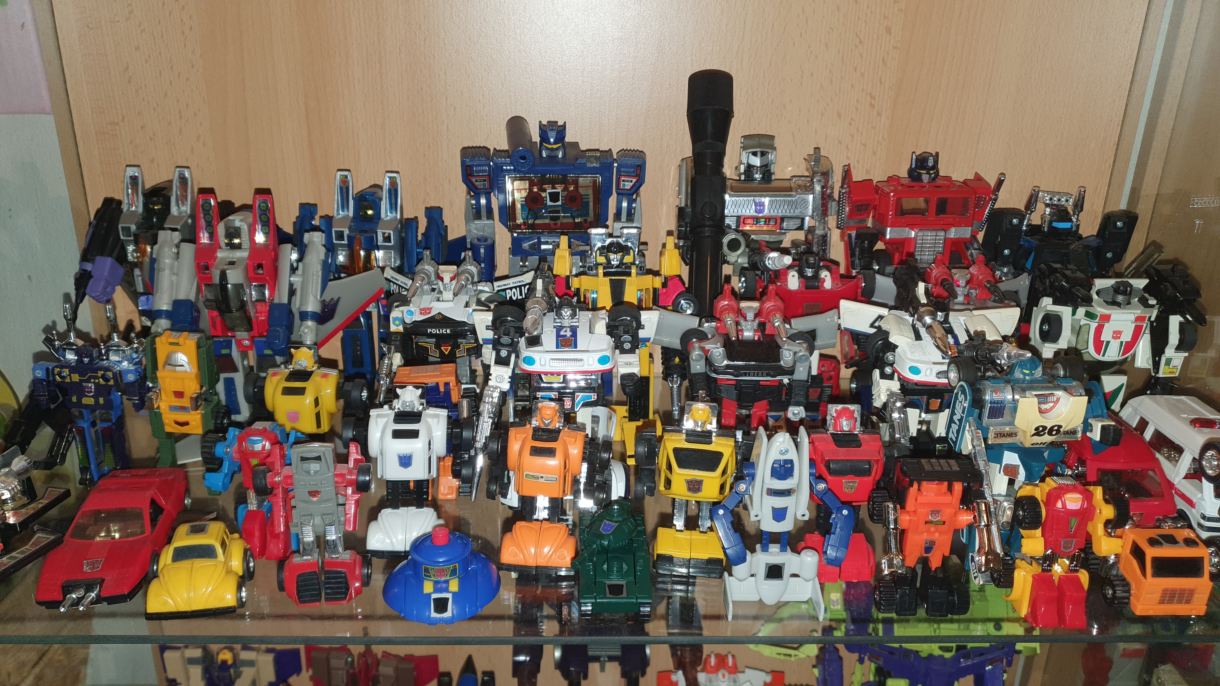 Hij verzamelt Transformers uit de jaren 80 en 90